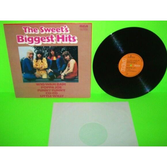 The Sweet Biggest Hits Vinyl LP Record Glam Rock German Pressing Steve Priest - Picture 2 of 12